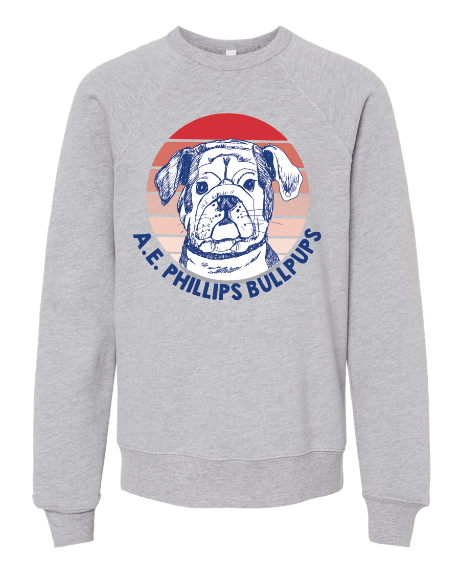 Image of Adult Bullpup GRAY Sweatshirt- Pre order 