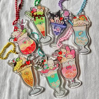 Image 1 of S@nrio Parfait Keychains Set