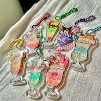 Image 2 of S@nrio Parfait Keychains Set