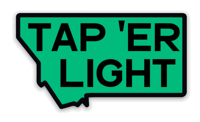 Tap 'er Light MT Green Sticker 