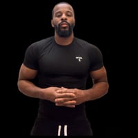 Image 3 of Black and white be Iconic Dri Fit workout shirt