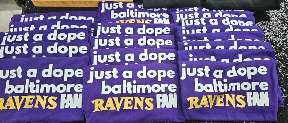 Image of Just a dope baltimore Ravens Fan