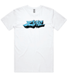 Logo Tee - White (Blue Logo)