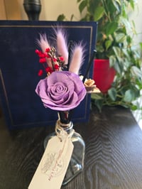Image 4 of Purple Rose and Wooden Florals