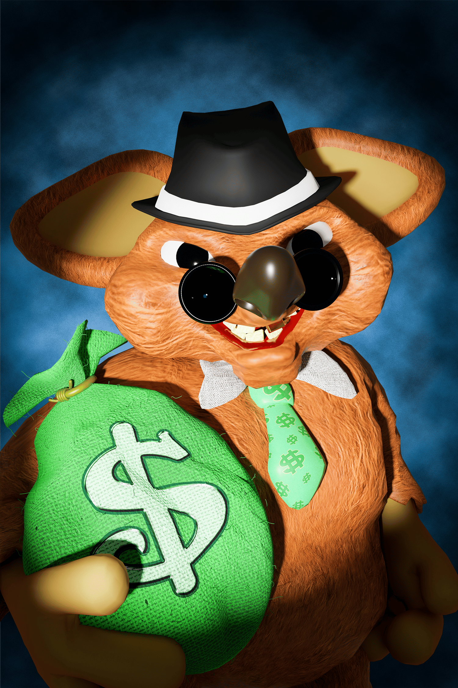 Image of Money Mouse Portrait Print