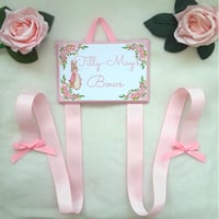 Image 2 of Personalised bow holder,Flopsy bunny bow holder,Personalised Flopsy clip holder