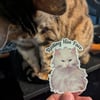 Resting Hiss Face sticker (small)