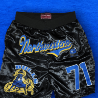 Image 3 of New BLACK SATIN 71ST STREET NW BULLS