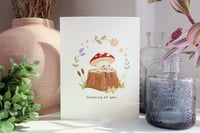 Image 2 of Thinking of You Mushroom - Greeting Card