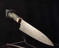 Image 2 of 145 mm Mosaic damascus petty knife