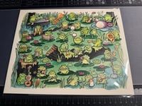 Image 2 of Forty Frogs at a Frog Party 8x10