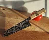 Image 3 of 120 mm Ko-Bunka San-mai with Damascus cladding