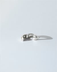 Image 2 of Huggie Hoops in Silver