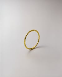Image 4 of Hammered Band Stacking Ring in Gold
