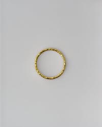Image 1 of Hammered Band Stacking Ring in Gold