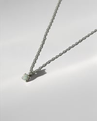 Image 3 of Fine Chain Opalite Necklace in Silver