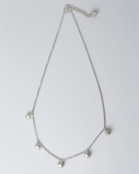 Image 1 of Shell Charm Chain Necklace in Silver