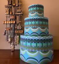 Image 1 of Disc'O' Green/Blue Lampshade