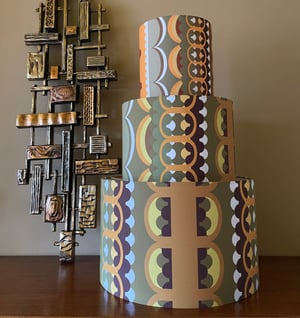 Image of Disc 'O' Ochre Lampshade