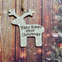 Image 1 of Personalised Reindeer Decoration