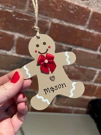 Image 6 of Personalised Gingerbread Man Decoration
