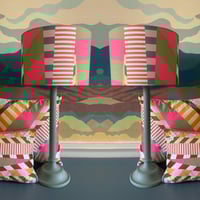 Image 4 of NEW Aviator Stripe Pink Lampshade
