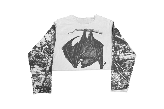 Image of CROPPED BAT LONGSLEEVE