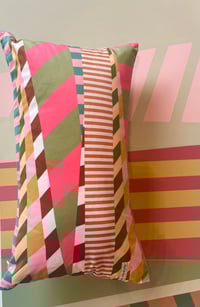 Image 1 of NEW Aviator Pink Velvet Bolster