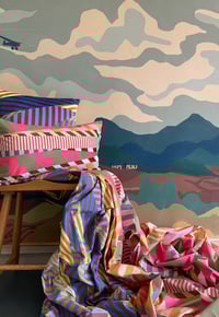 Image 2 of NEW Aviator Pink Velvet Bolster