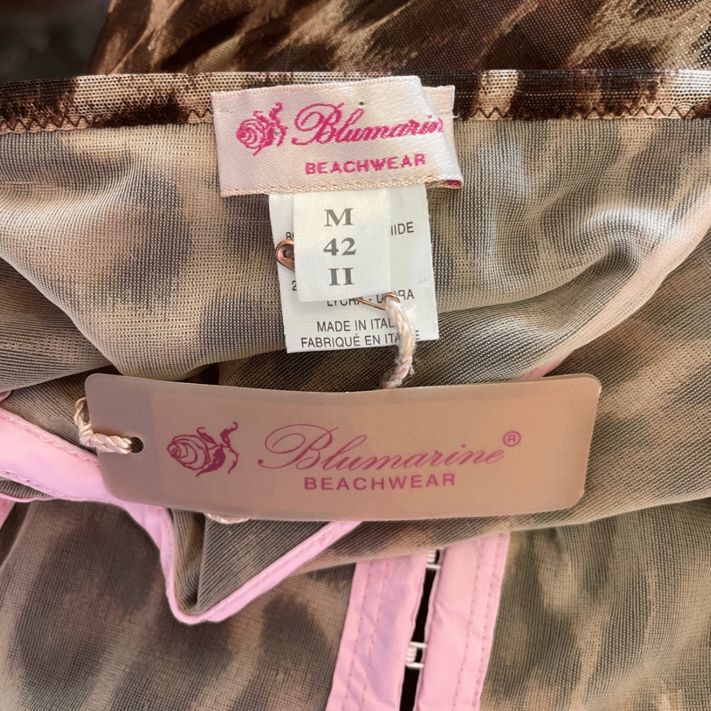 Image of BLUMARINE 2000s LEOPARD PRINT CORSET