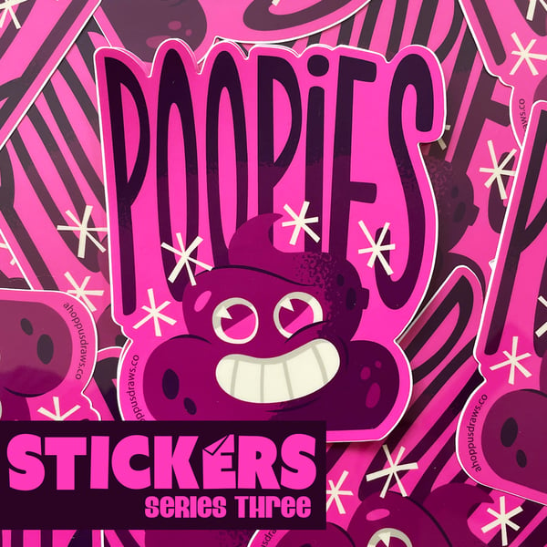 Image of 5" STICKERS Series Three: Poopies