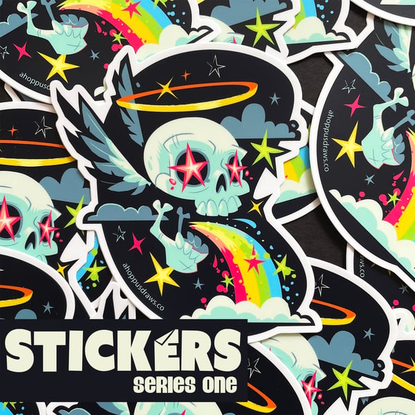 Image of 5" STICKERS Series One: Skull Barf