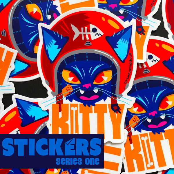 Image of 5" STICKERS Series One: Kitty