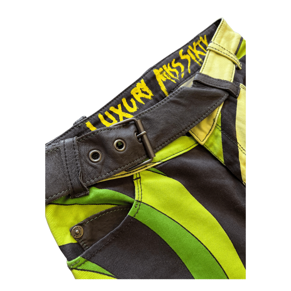 Image of MISS SIXTY LIME CAPRI PANTS
