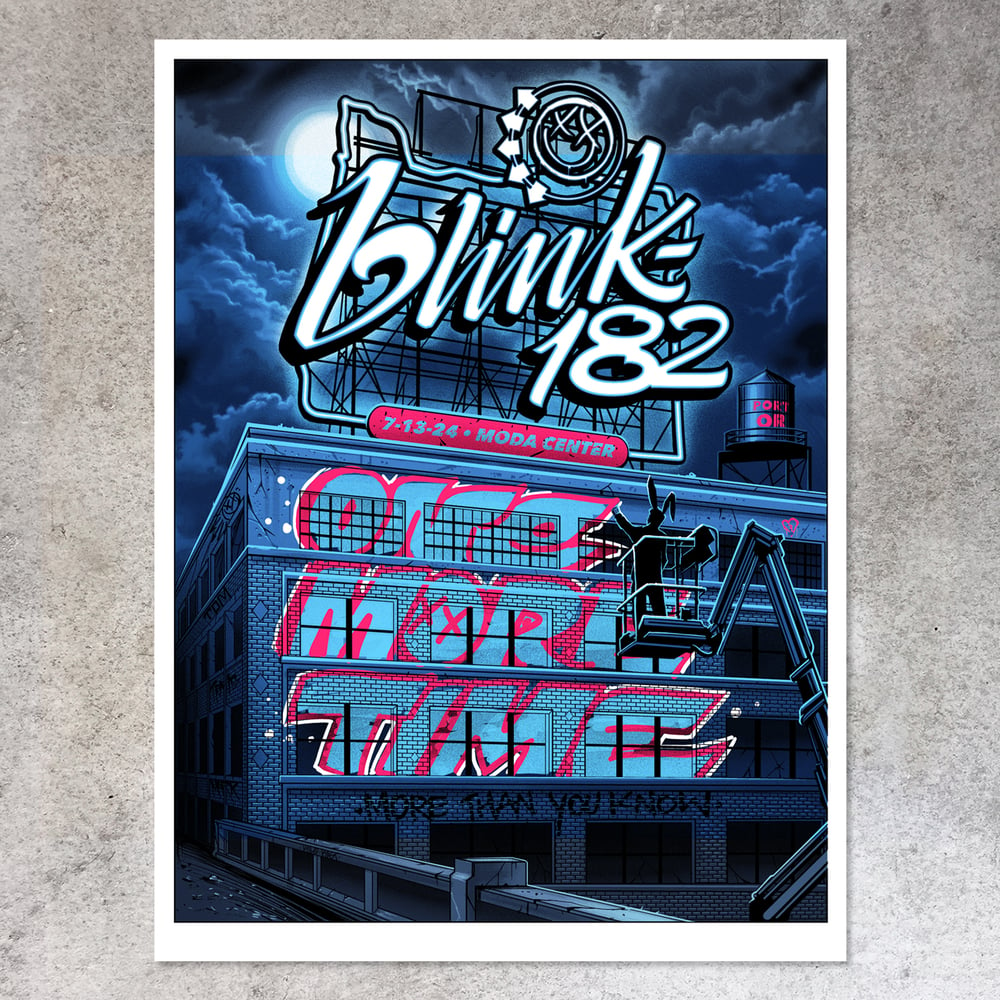 F4D Studios — Blink-182 Portland Posters