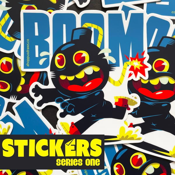 Image of 5" STICKERS Series One: Boom!