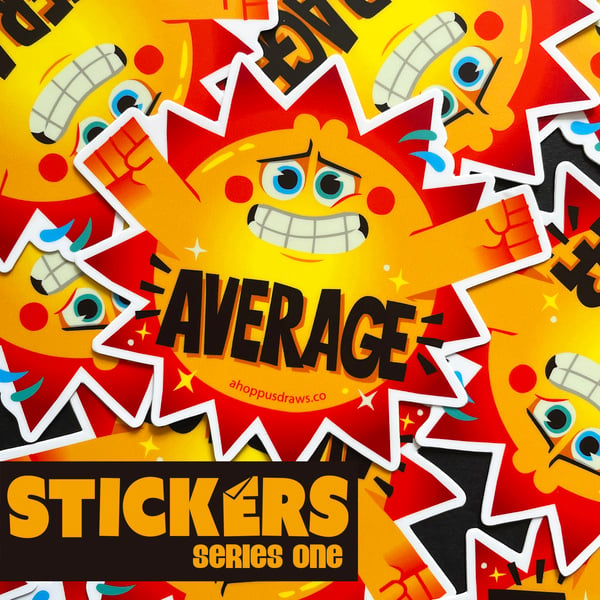 Image of 5" STICKERS Series One: Average