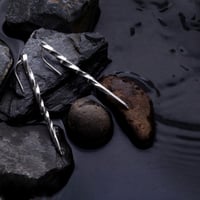 Image 2 of twisted sword  earrings 
