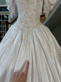 Image 11 of 1980s Tiered Pearl Dress