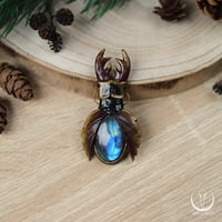 Image 1 of Stag Beetle necklace 