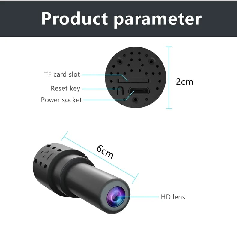 Mini Camera WiFi HD 1080P Hidden IP Night Vision Camcorder Home Security Cam