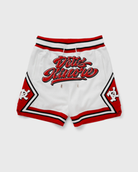 Image 3 of White and Red Détis Kinore "Mesh" Shooting Shirt and Shorts