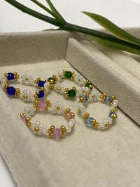 Image 1 of Flower Gem Rings