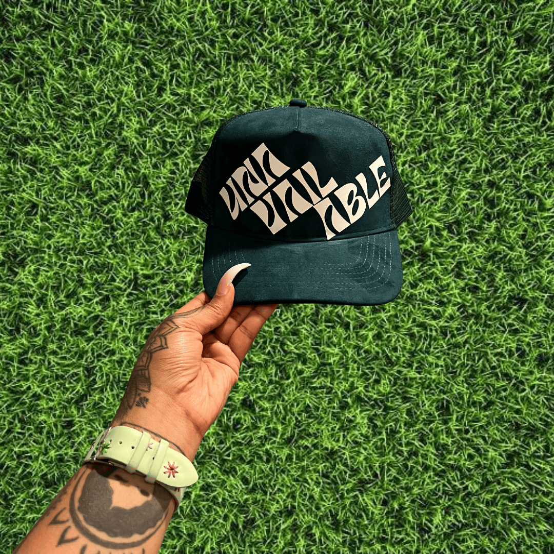 Image of Forest Green Suede Trucker