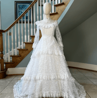 Image 1 of 1984 Lace Wedding Dress