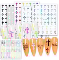 Image 5 of CROSS NAIL STICKERS