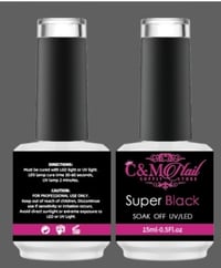 Image 1 of C&M SUPER BLACK GEL POLISH