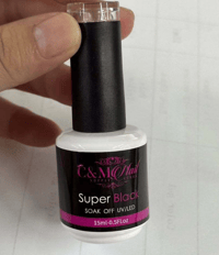 Image 2 of C&M SUPER BLACK GEL POLISH