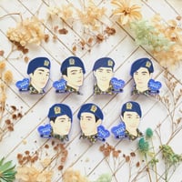 Image 3 of BTS Military Series - Set "Enamel pin -instock