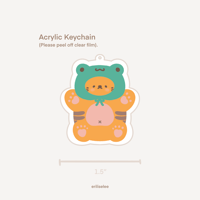 Image 3 of Frog Hat (3 vers.) Acrylic Keychain 